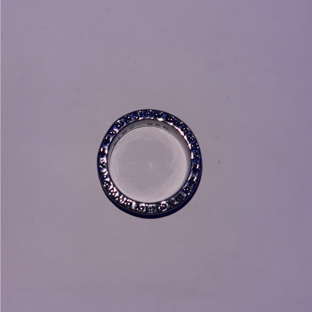 Silver Rhinestone Circle Pendant